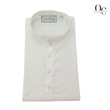 Classic White Plain Long Kurta for Men