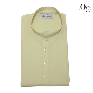 Men's Almond Beige Textured Long Giza Kurta