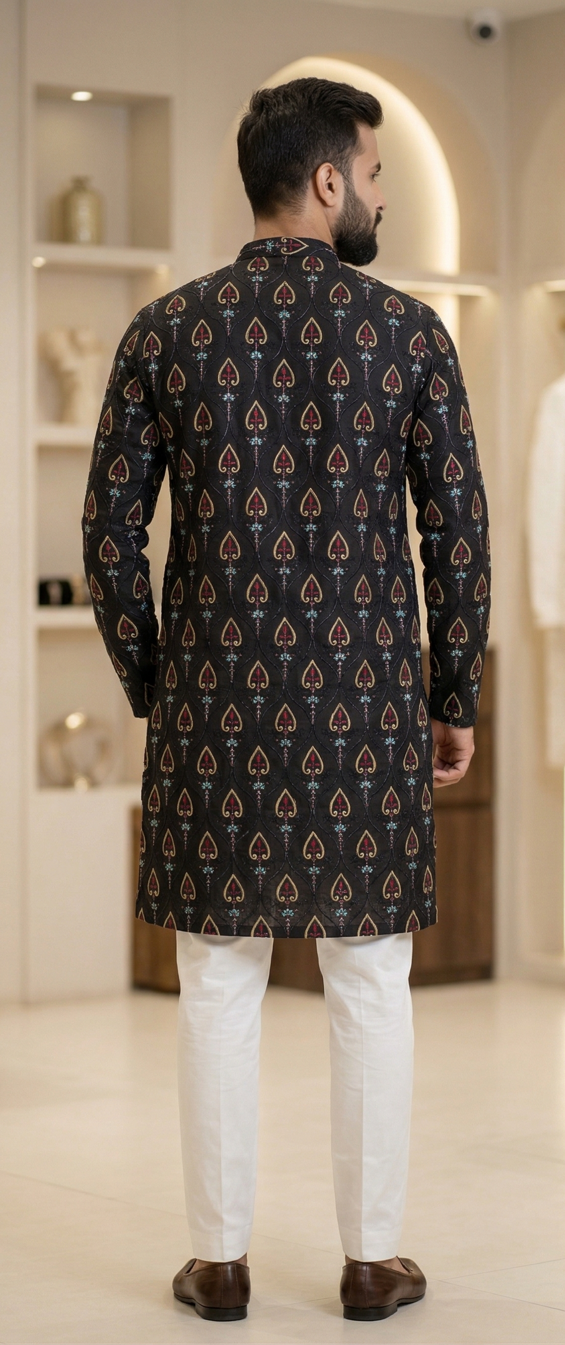Men 100% Cotton Ethnic Kurta