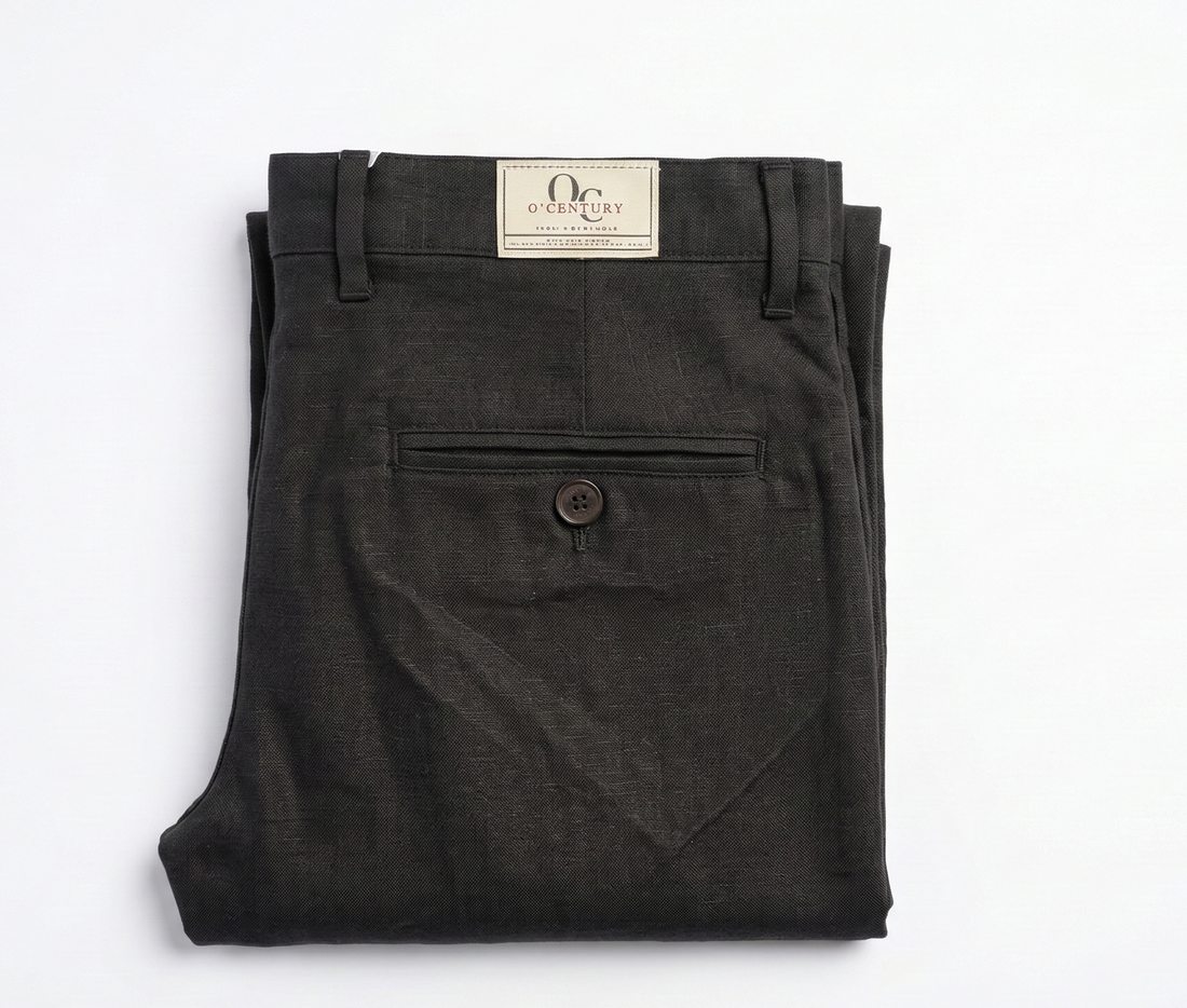 Men 100% Linen Trouser