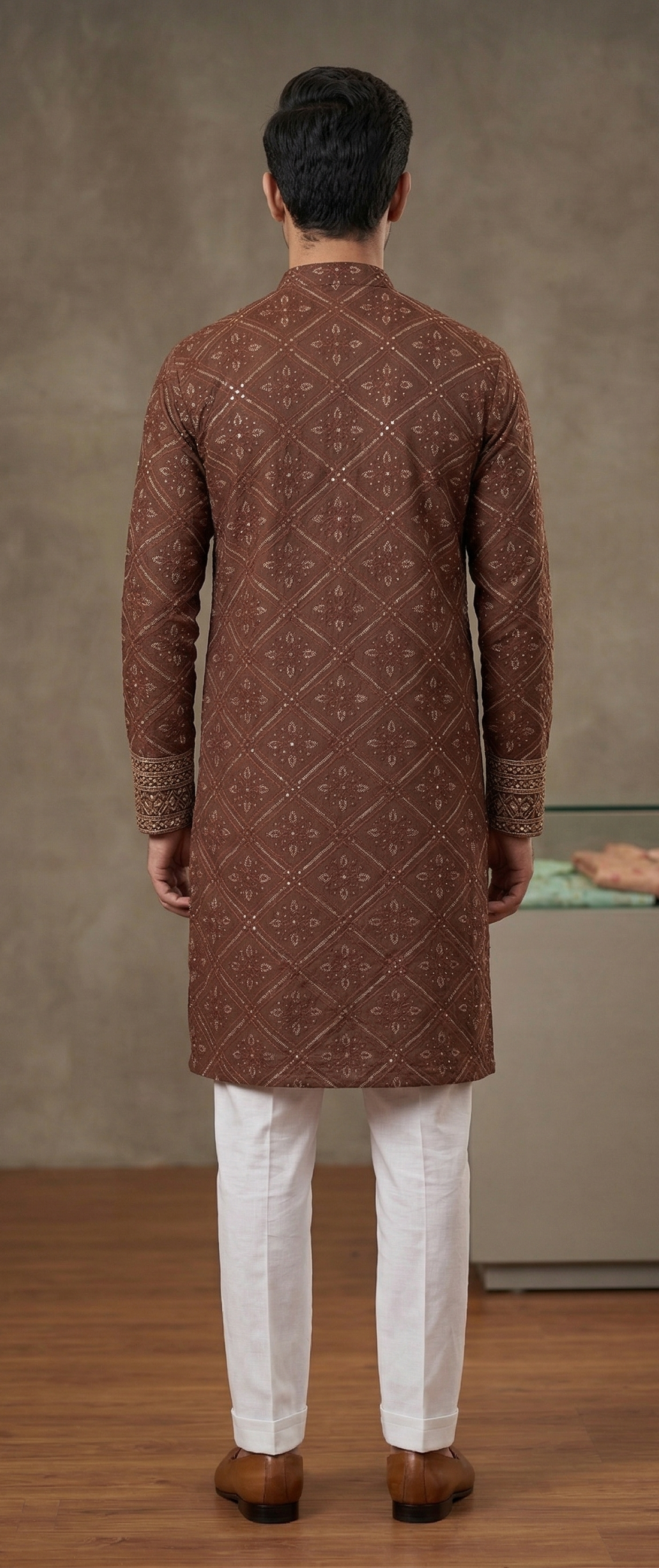 Men 100% Cotton Ethnic Kurta