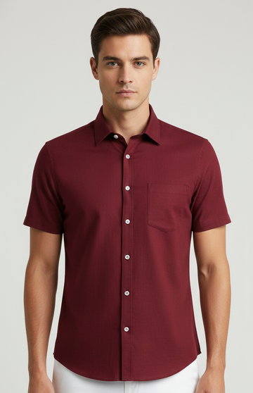 Men 100%Cotton Half Sleeve Shirt