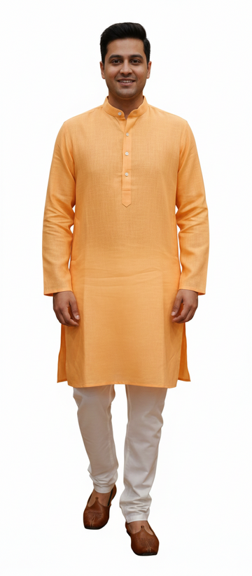 Men 100% Cotton Plain kurta