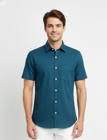 Men 100%Cotton Half Sleeve Shirt