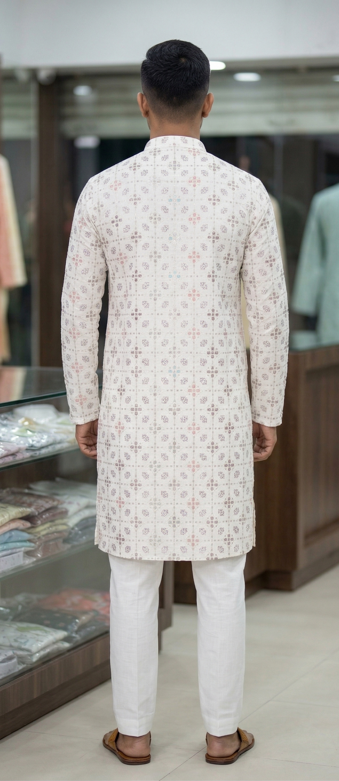 Men 100% Cotton Ethnic Kurta