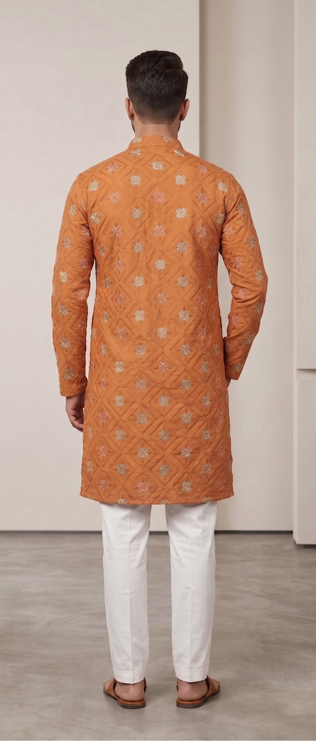 Men 100% Cotton Ethnic Kurta