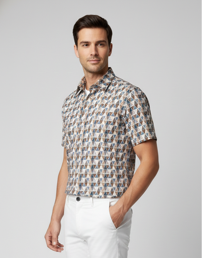 Half-sleeve shirt (printed)
