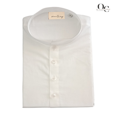 Men's Premium Plain White Long Kurta - Elegant Ethnic Wear