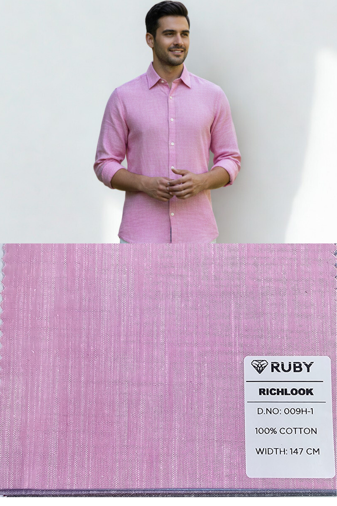 Ruby Vien 100% Premium Cotton | Cotton Slub (Linen Look)