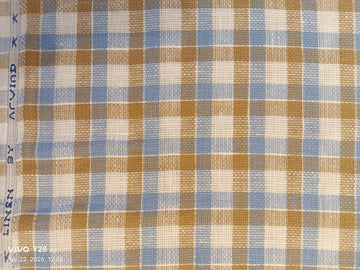 The Ultimate Premium Linen Shirting (CHEKRED)