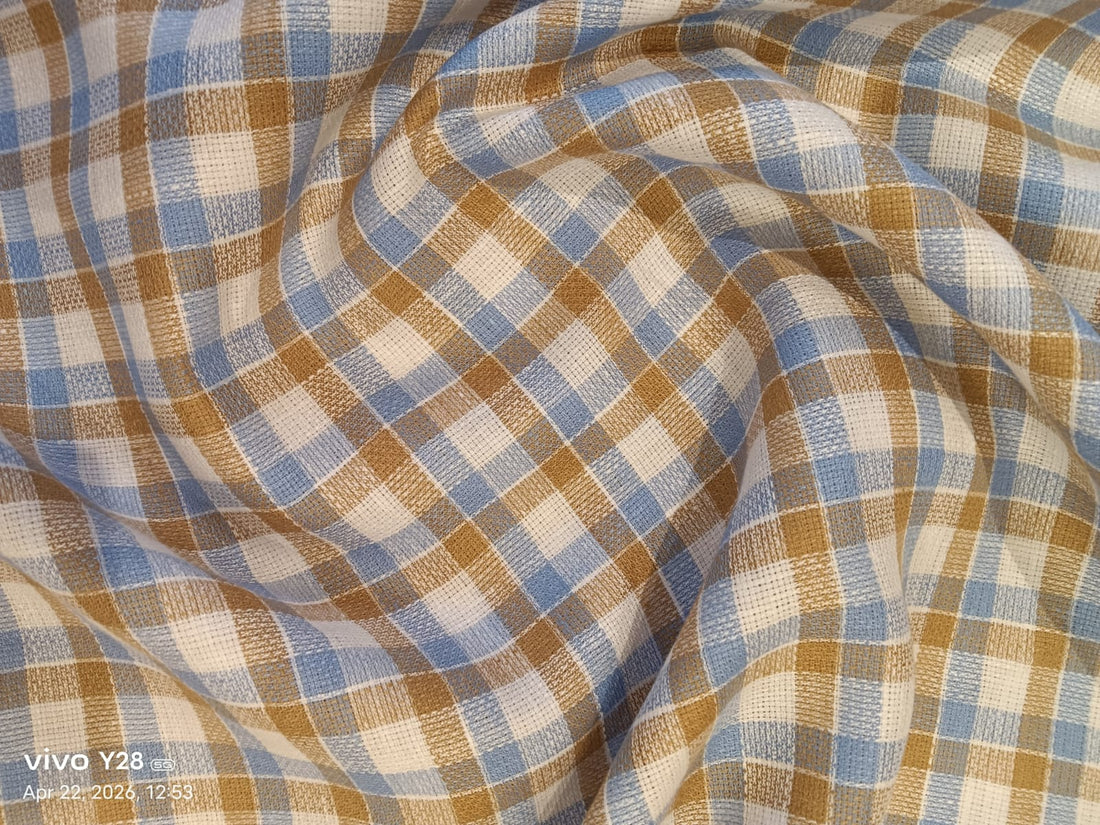 The Ultimate Premium Linen Shirting (CHEKRED)