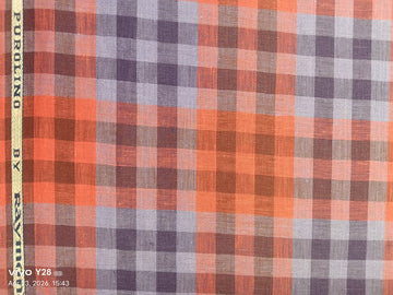 The Ultimate Premium Linen Shirting (CHEKRED)