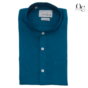 Men's Teal Short Kurta