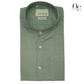 Men's Light Green Short Kurta - Casual Elegance